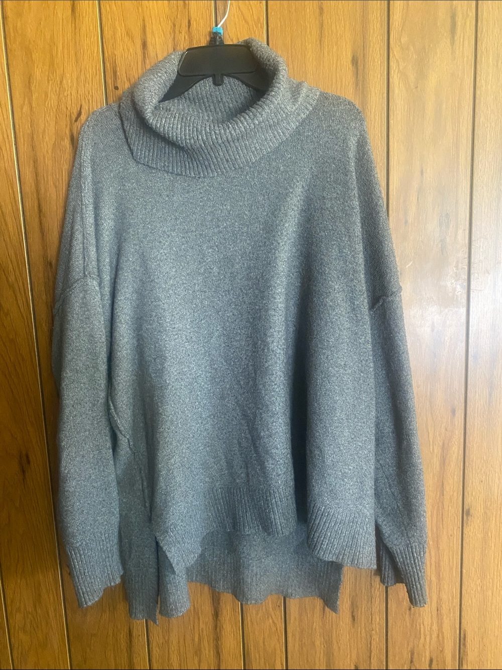 Bar III Soft Gray Ribbed Knit Sweater